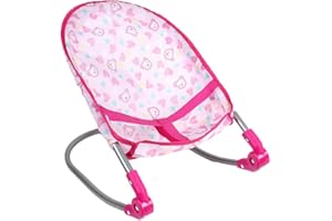 GENERIC Doll Stroller Set Single Stroller Infant Doll Crib High Chair Set Accessories 1 Piece Stroller Swing Rocking Chair Dining Chair Crib Toy for Kids Girls Boys 3+ Years Old (Rocking Chair)