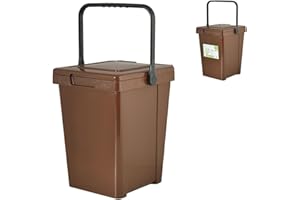 HOME Contenitore Umido Minmax+ Lt25 Marrone Pattumiere e immondizie, Plastica