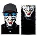 Produktbild Wokee Multifunktionstuch Gesichtsmaske Radfahren Motorrad Neck Tube Ski Schal Gesichtsmaske Balaclava Halloween Party Motorradmaske Sturmmaske Maske für Motorrad Ski (C)
