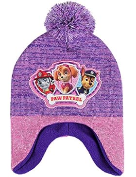 Paw Patrol - Cappello peruviano invernale con pompon Skye