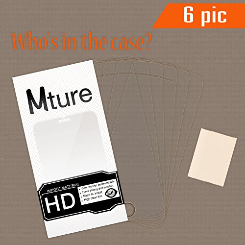 6-pack iPhone SE Schutzfolie Mture Displayschutz für iPhone SE /5/ 5S /5C Transparent Schutzfolie Screen Protector Ultra Klar Film Stressfreie, Blasenfreie Installation, Anti-Fingerabdruck High Definition LCD Displayschutzfolie (HD Clear) - 3
