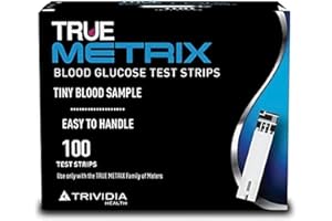 TRUE METRIX Test Strips 100 Pieces, Colourless
