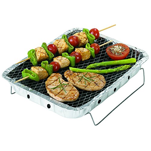 Rayen ab126 Einweggrill Holzkohle Grau 4,5 x 24 x 31 cm