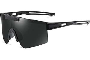 V VILISUN Cycling Glasses, Polarized Sunglasses for Men Women UV400 Sports Sunglasses Anti Glare Bike Goggles for Cycling Fishing Driving Travel Golf