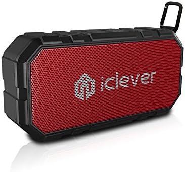Bluetooth Speakers, iClever Mini Portable Travel Speaker, Rechargeable with Enhanced Bass, Super-Sized 5W Driver (Rectangle) (Handsome)