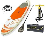 Bolsa de transporte Bestway 65302 - Tabla Paddle Surf Hinchable Hydro-Force Aqua Journey Bestway (274x76x12 cm) con remo de aluminio, inflador, y bolsa de transporte