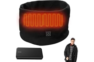 DAJASD Cuscino riscaldante per il collo, scaldacollo, spesso scaldacollo, fodera in pile ispessito, tubo cervicale invernale per camminare, sci da corsa, all'aperto, usura quotidiana (nero), ◦, 24