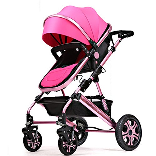 Stroller high landscape can sit reclining stroller folding stroller suspension ( Color : 4# )