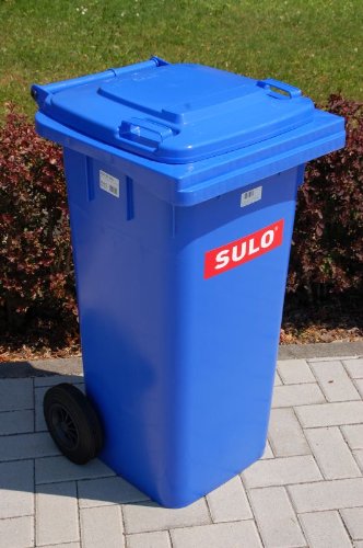 Mülltonne Müllbehälter 120 liter, blau