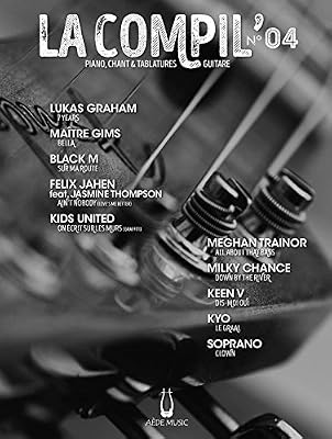 AEDE MUSIC Partitions variété, pop, rock AEDE MUSIC LA COMPIL N° 4 - PVG ET TAB Piano voix guitare tablatures