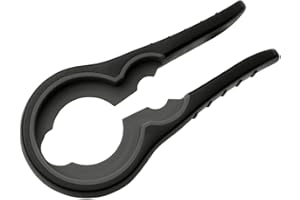 Fackelmann 669250 Ouvre bocaux, ouvre bouteilles, ouvre bocal universel, ouvre bocaux et bouteilles universel, Plastique, Caoutchouc, Blanc, 19 x 9,2 x 2,4 cm