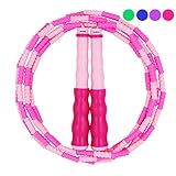 MATERIAL DURADERO. Las cuerdas para saltar son las preferidas por su durabilidad y resistencia. El suave segmento de cuentas de PVC es resistente y duradero, motivo por el cual se convierte en la mejor cuerda para saltar. La cuerda tiene un color brillante que curiosamente no se destiñe.
