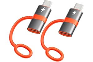 mcdodo Adattatore da USB C a micro USB C 2 pezzi maschio a micro USB femmina adattatore compatibile con Samsung Galaxy, LG,Huawei, telefoni di tipo C, Power Bank