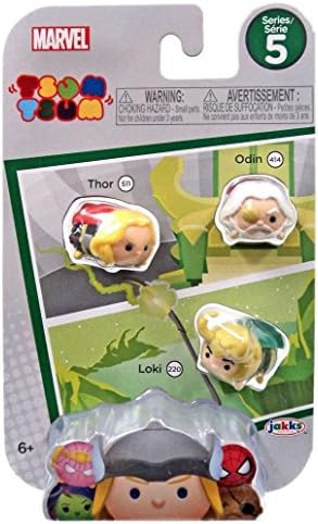 Marvel Tsum Tsum Series 5 Thor, Odin &amp; Loki 1-Inch Minifigure 3-Pack #511, 414 &amp; 220