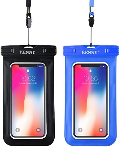 Kenny Waterproof Phone Case Underwater Dry Bag IPX8 Waterproof,Water Resistant Watertight Sealed Pouch