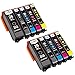 Price comparison product image LxTek Compatible Ink Cartridges Epson 26XL (2 Black, 2 Photo Black, 2 Cyan, 2 Magenta, 2 Yellow) for Epson Expression Premium XP-510 XP-520 XP-600 XP-605 XP-610 XP-615 XP-620 XP-625 XP-700 XP-720 XP-710 XP-800 XP-810 XP-820 Printer
