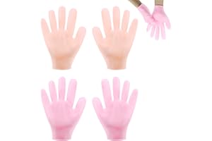 Fengyang 2Pcs Gants Hydratants En Silicone,Soins Hydratants Pour Les Mains,Gants De Réparation En Silicone Doux Et Lavables,Des Paumes Antidérapantes Pour Réparer Les Mains Sèches Et Gercées