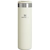 Stanley 1913 Aerolight Transit Travel Mug 0.6L - Cream | Keeps Hot for 8 Hours - Compatible with Car Holder - Leakproof Coffe