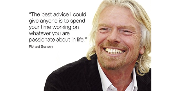 Amazon De Richard Branson 6 Motivational Poster Inspirierendes Zitat Motivation A3