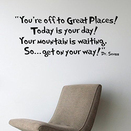 kimberleystore Wall Stickers You're Off To Great Places Your Moutain Is Waiting