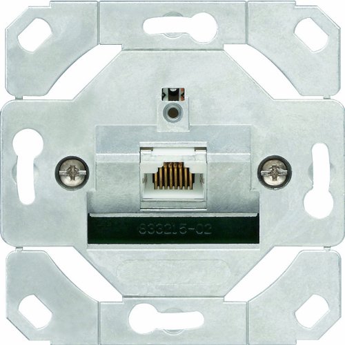 Preisvergleich Produktbild Gira 018000 Steckdose UAE Cat5 1-fach Einsatz