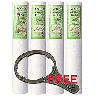 RRPURE Spun Filter 10 Inch 5 Micron with Spanner Key for Water Purifier