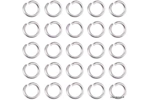 Angel Malone Super Strong Stainless Steel Jump Rings Jewellery Making Findings - UK Seller (50pcs. 10mm x 1.2mm)