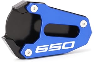 Modeer para Suzuki SV650 SV650X 2016-2022 Gladius SFV 650 2009-2018 pata de cabra de motocicleta almohadilla pie soporte lateral extensión placa de soporte SV 650 X 650X SFV650 Accesorios (azul-1)