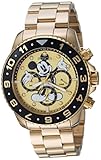 Invicta Disney Limited Edition Herren-Armbanduhr 44mm Gold Quarz Analog 24955
