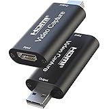 DIGITNOW 4K Audio Video Capture Cards HDMI to USB 3.0 HDMI Video Capture, 1080P HD 30fps Broadcast Live and Record Video Audi