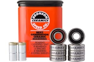 Bronson Speed Co Rodamientos de cerámica para monopatín, color naranja