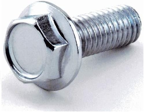 Megastore247 M8x35 Hexagon Head Flange Bolts (10 Bolts) in A2 Stainless Steel, Thread Pitch: 1.25mm. Please note some of these bolts have non-recessed, printed heads (with letters /numbers). Please contact us if you require confirmation of whether the particular size you require is printed