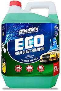 After Ride; ECO Snow Foam Blast Car Shampoo (5Ltr); 8% Dilution Ratio; (Pack of 1 X 5Ltr)