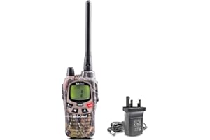 Midland - Walkie Talkie G9 Pro with UK Plug, Dual Band 36 PMR446 Channels & 69 LPD, 2 Way Radio with 4 Rechargeable Batteries - Belt Clip, IPX4 Waterproof, UKCA Certified, Survival Equipment