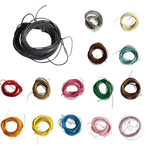 10m Wachs Wachsschnur Nylonschnur Seil Für DIY Armband Neckace 1mm Machen – Rosa - 5