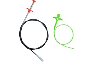 Yur1help 160cm Flexibel Greifer, Drain Snake, Rohrreinigungsspirale, Rohrreiniger mit Abflussreiniger Spirale Für Küchenspüle Badewanne Toilette Abwasserkanäle und Waschbecken, Abflussspirale