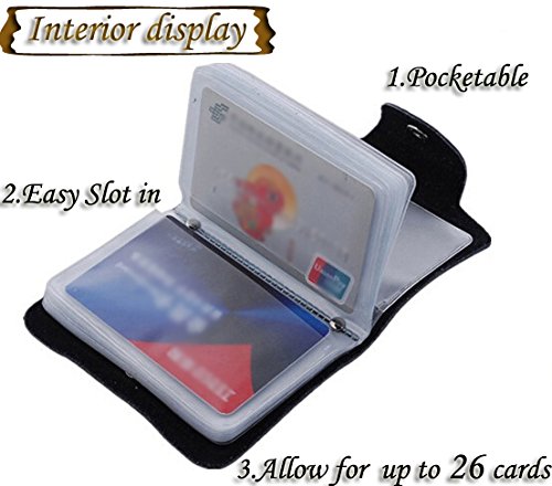 Liying Versatile Soft Premium Leather Wallets Credit Card Holder ID Business Case Purse(Unisex) for all (Purple)