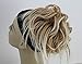 New Tousled Synthetic Hairpiece Scrunchies Straight Elastic updo Scrunchy BUN Brown Blonde Instant Ponytail wig Hairdo (Mix Dark Blonde 1 #27-613)