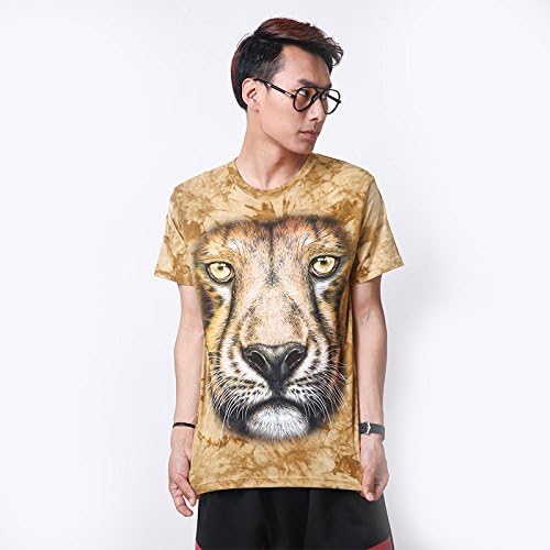 NING456 Men/Animals /3D/ Prints/T Shirts/Cotton / Short Sleeves/Big Code/Hip-Hop/Men
