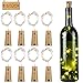 Produktbild Flaschenlicht 8er 15 LED mit Kupferdraht in Korkenform, LED Lichterkette Glaslicht, romantische Beleuchtung/Geschenkidee/Deko für Weinflasche DIY Party Hochzeit (warmweiß)