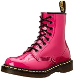 dr martens pink pascal Gepolstertes Fußbett Dr. Martens 1460 Patent HOT Rosa, Damen Combat Boots, Rosa (Hot Rosa), 36 EU (3 Damen UK)