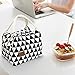 Clearance!! Quistal Adult Lunch Box Thermal Insulated Canvas Stripe Lunch Bag Large Cooler Tote Bag for Men, Women, Kid (X-18)
