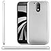 Produktbild zanasta® Lenovo Moto G4 / G4 Plus Hülle, Premium Schutzhülle Soft Flex Silikon Carbon Case TPU Slim Cover Handyhülle | Metallic Silber