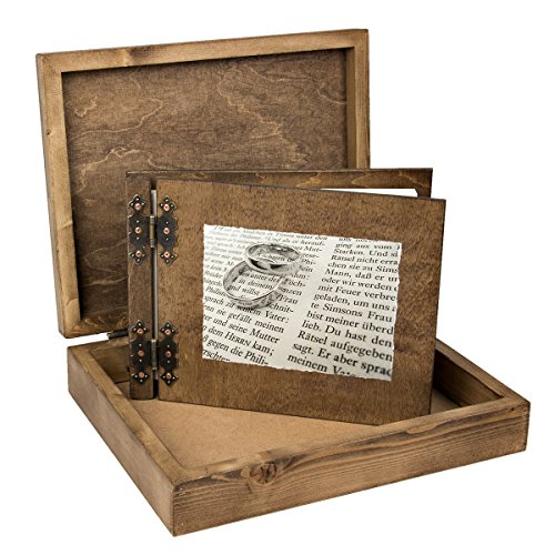 edles Gästebuch in einer Schatulle aus Holz Hochzeit
