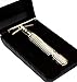 Jagen David ® E01 - Double Edge Razor Safety Razor Fits All Double Edge Razor Blades unique Christmas gift for him (Gold)