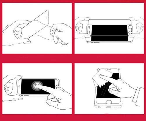 Demarkt Protector de Pantalla para iPhone 5 5S 5C Cristal Vidrio Premium Templado