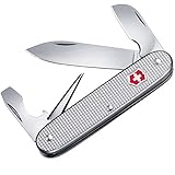 Multifunktional Victorinox Taschenmesser Electrician Alox (7 Funktionen, Grosse Klinge, Hakenklinge) silber
