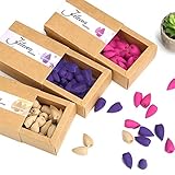 ✍【40 unids / pack】40 x incienso rosas; 40 x incienso de lavanda; 40 x sándalo. 120 piezas en 5 cajas de embalaje diferentes. Estas tres fragancias son aromas queridos que seleccionan a los clientes de la serie anterior.