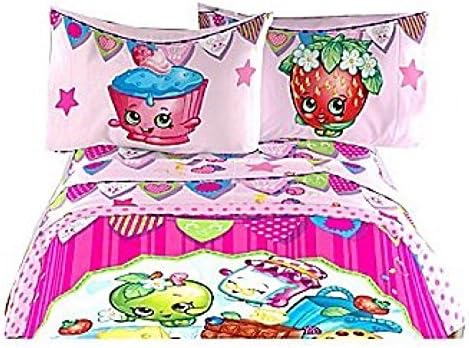 Shopkins Deluxe Microfiber Sheet Set w/ Pillow Case - Twin by Moose Shopkins