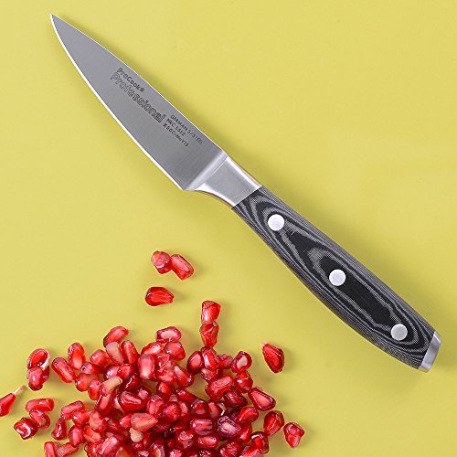 ProCook Professional X50 Messerset, 3-teilig, Gemüsemesser, Universalmesser und Santoku - 2